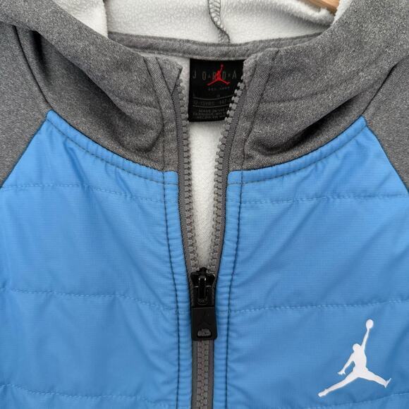 Nike Air Jordan Full-Zip Hooded Jacket University Blue Boy's Size L - Picture 5 of 8